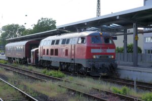 Frankfurt-Höchst, Diesellokomotive, 218 191-5, Köf, 322 607, Mitropa,